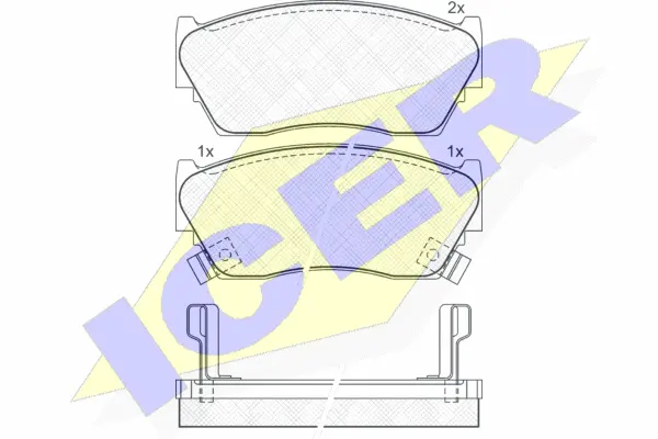 Brake Pad Set, disc brake (180882)