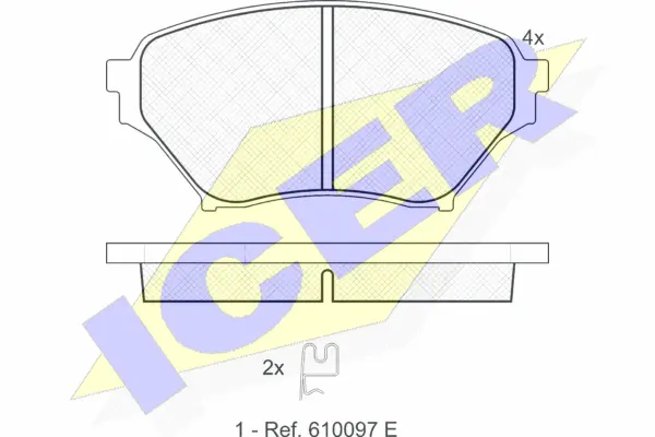 Brake Pad Set, disc brake (181529)