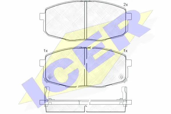 Brake Pad Set, disc brake (181540)