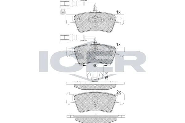 Brake Pad Set, disc brake (181815-203)