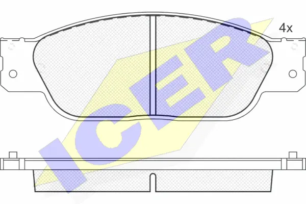 Brake Pad Set, disc brake (181560)