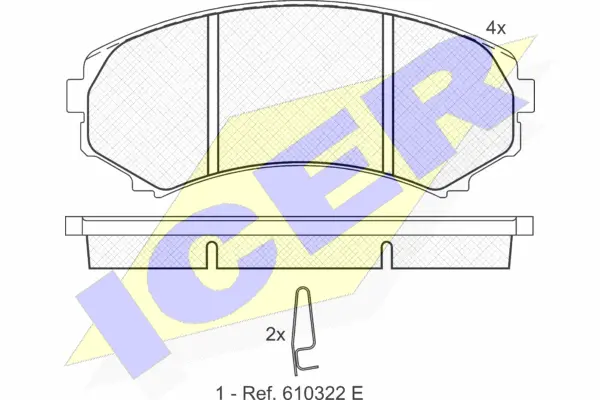 Brake Pad Set, disc brake (181374)
