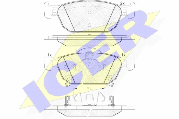 Brake Pad Set, disc brake (181893)