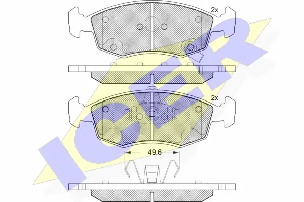 Brake Pad Set, disc brake (182225)