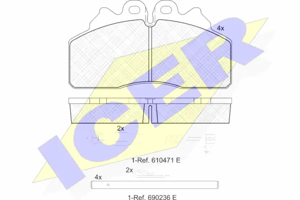 Brake Pad Set, disc brake (151958-117)