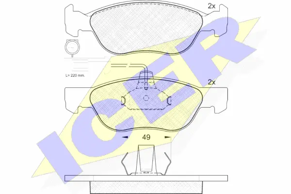 Brake Pad Set, disc brake (181243)