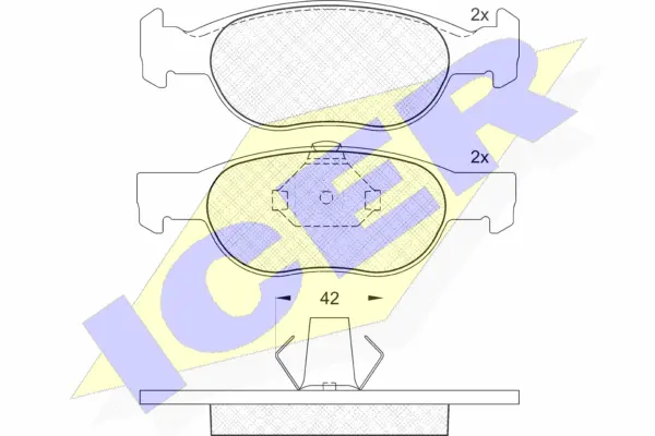 Brake Pad Set, disc brake (181348)