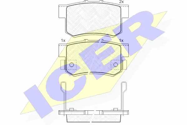 Brake Pad Set, disc brake (181187)