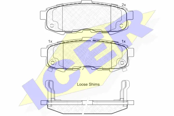 Brake Pad Set, disc brake (181742)