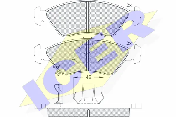 Brake Pad Set, disc brake (181269)