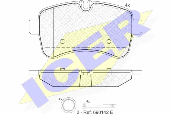Brake Pad Set, disc brake (141837)