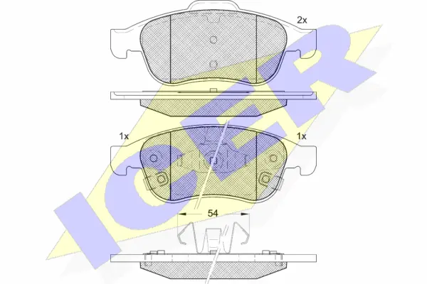 Brake Pad Set, disc brake (182228)