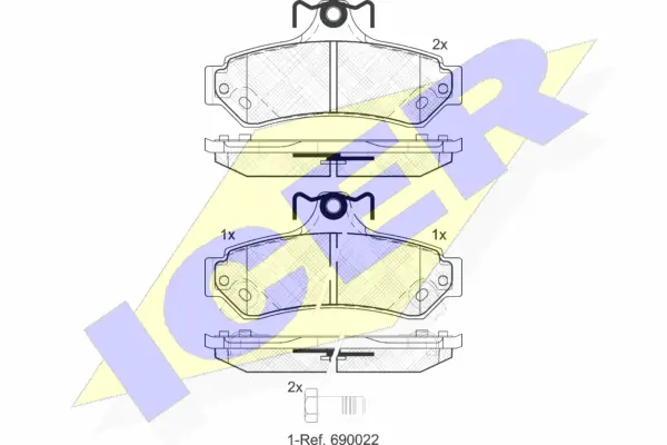 Brake Pad Set, disc brake (182078)