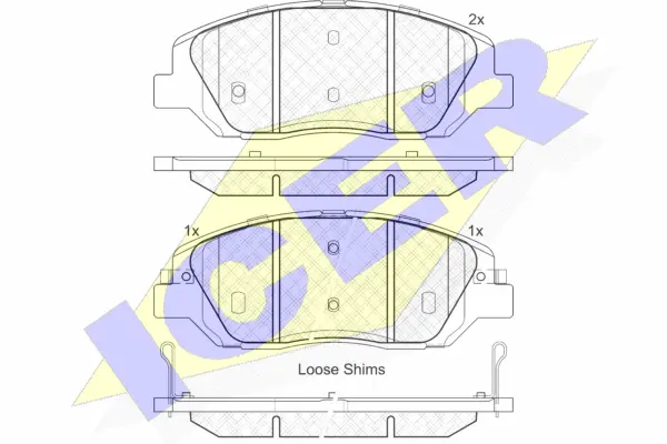 Brake Pad Set, disc brake (181997)