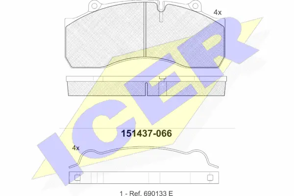 Brake Pad Set, disc brake (151437)