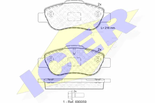 Brake Pad Set, disc brake (181843-203)