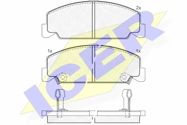 Brake Pad Set, disc brake (180961)