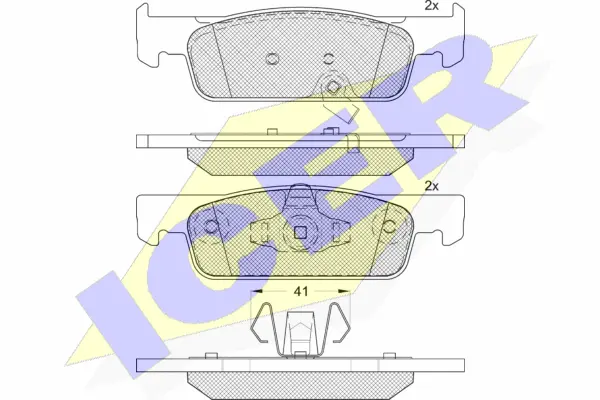 Brake Pad Set, disc brake (182115-208)