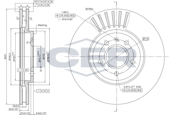 Brake Disc (78BD1569-1)