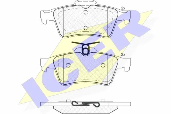 Brake Pad Set, disc brake (181651)