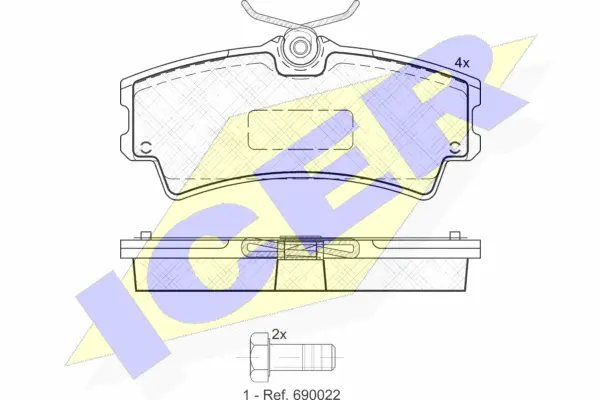 Brake Pad Set, disc brake (181960)