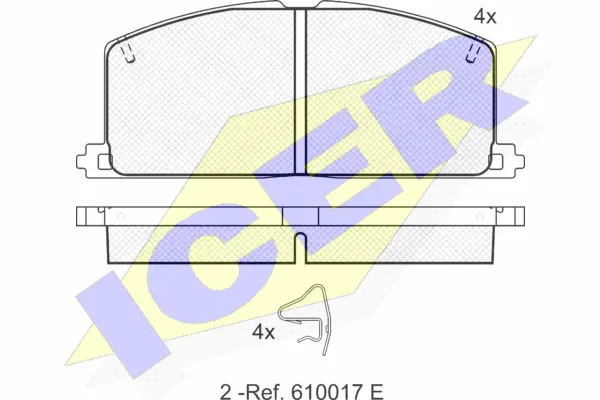Brake Pad Set, disc brake (180462)