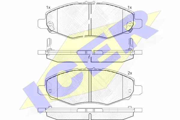 Brake Pad Set, disc brake (181867)