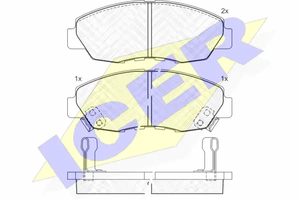 Brake Pad Set, disc brake (181329)