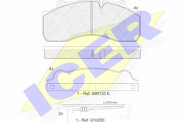 Brake Pad Set, disc brake (151437-118)