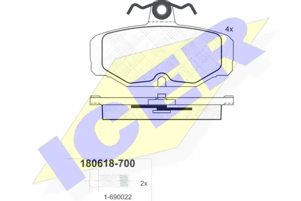 Brake Pad Set, disc brake (180618-700)