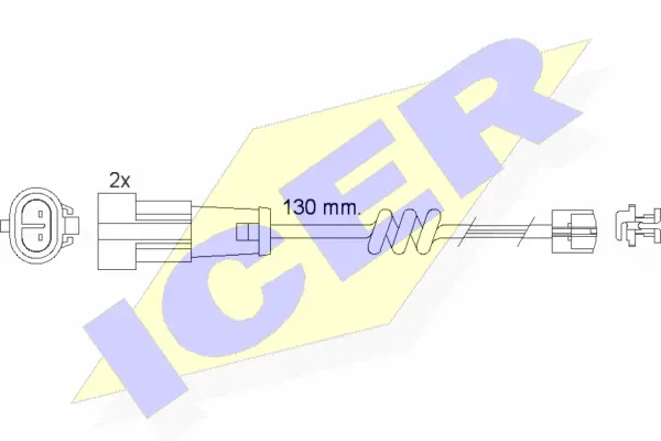 Warning Contact, brake pad wear (610469 E C)