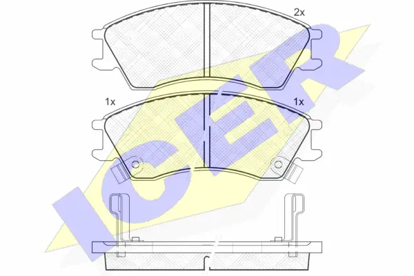 Brake Pad Set, disc brake (181797)