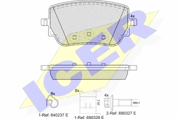 Brake Pad Set, disc brake (182352)