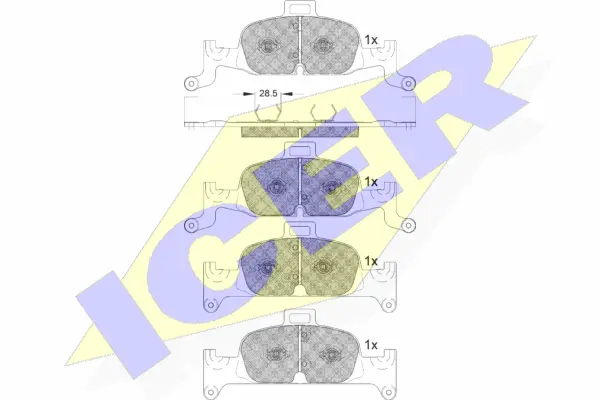 Brake Pad Set, disc brake (182279)