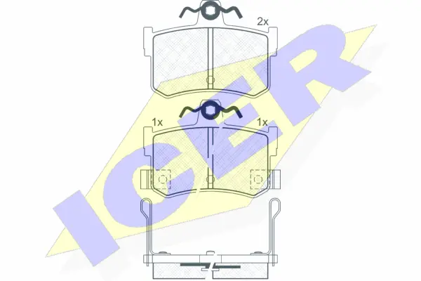 Brake Pad Set, disc brake (180995)