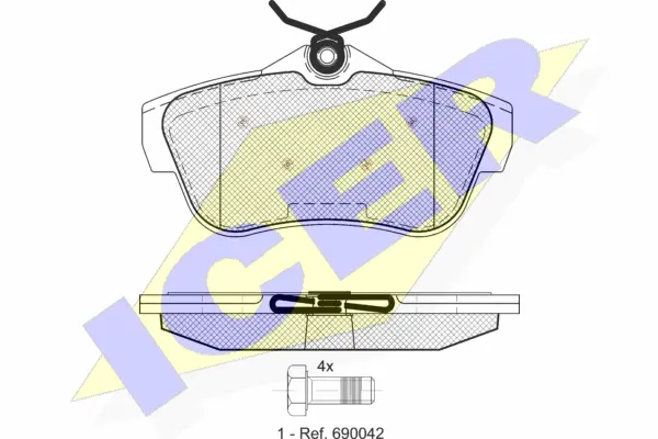 Brake Pad Set, disc brake (141823)
