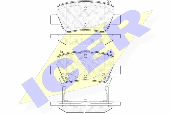 Brake Pad Set, disc brake (181916)