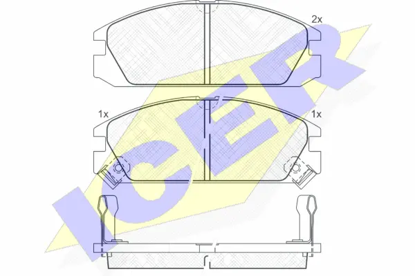 Brake Pad Set, disc brake (180750)