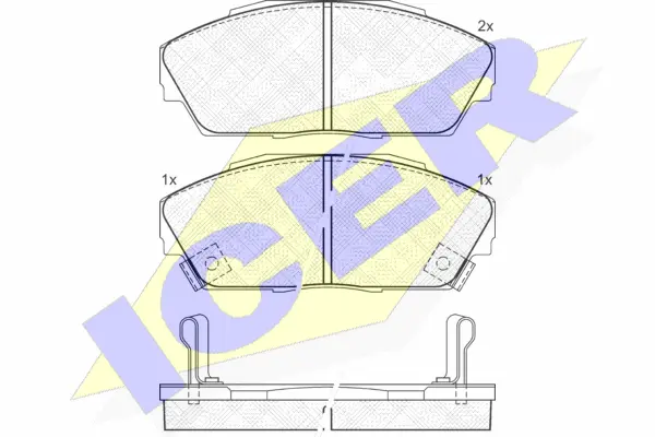 Brake Pad Set, disc brake (180962)