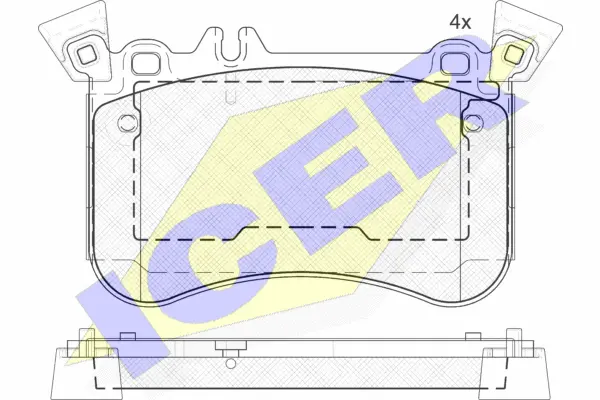 Brake Pad Set, disc brake (182042-203)