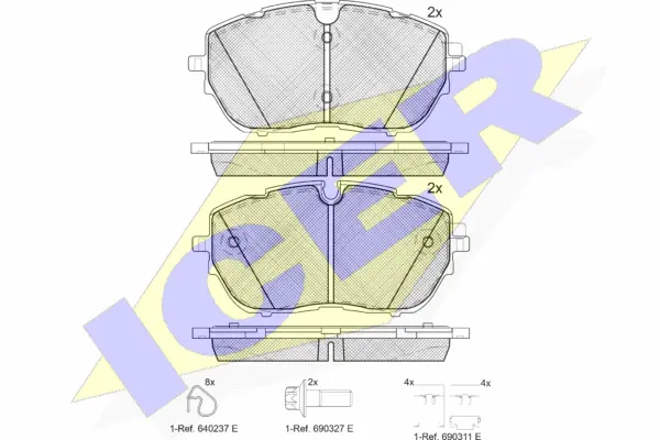 Brake Pad Set, disc brake (182227)