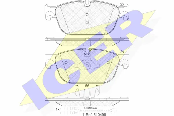 Brake Pad Set, disc brake (181969)