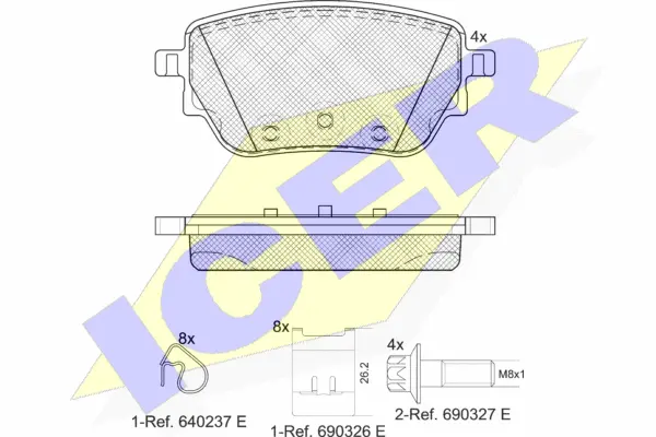 Brake Pad Set, disc brake (182353)