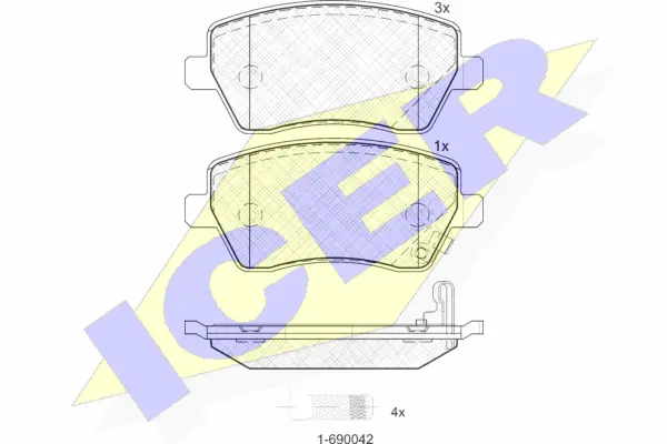 Brake Pad Set, disc brake (181748)