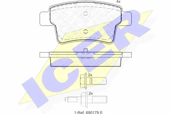 Brake Pad Set, disc brake (181853)