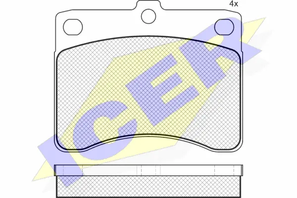 Brake Pad Set, disc brake (180725)