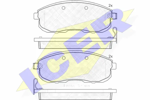Brake Pad Set, disc brake (181882)
