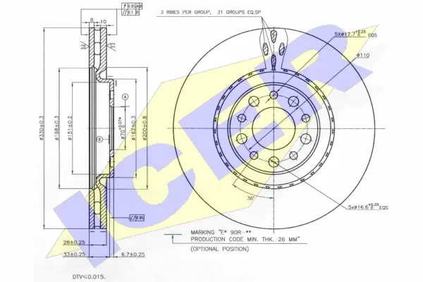 Brake Disc (78BD3609-1)