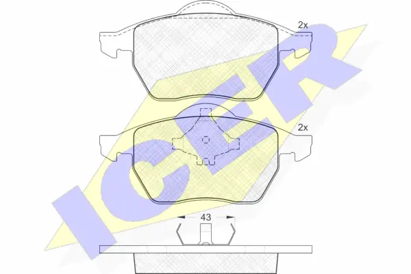 Brake Pad Set, disc brake (181131)