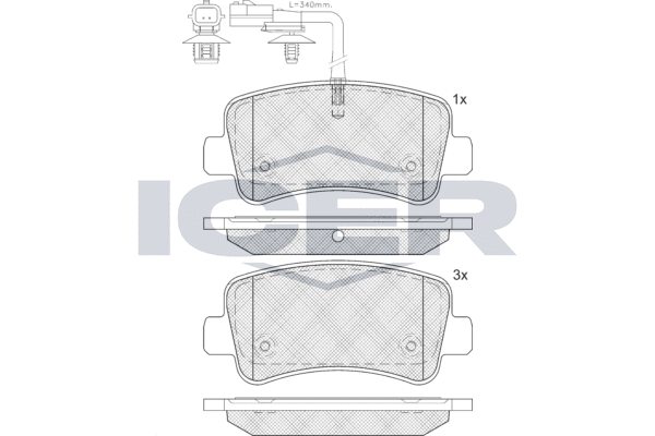 Brake Pad Set, disc brake (LM2001)